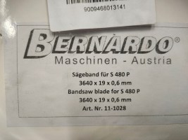 Bernardo lintzaagband voor S 480 P 3640x19x0,6mm 11-1028 (3)